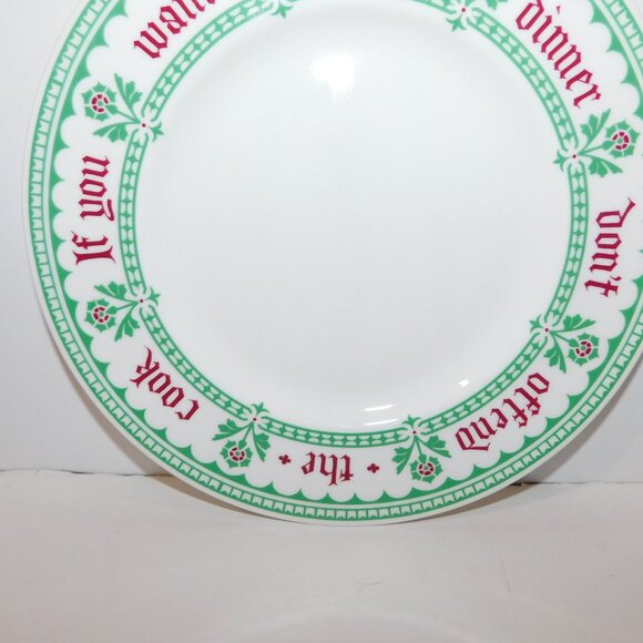VTG 1993 Pugin's Proverbs by Minton Bone China England 8" Side Salad Plate - Picture 4 of 6